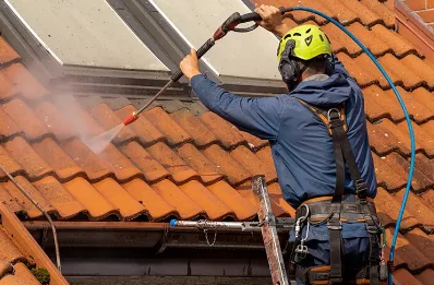 Démoussage et hydrofuge de toiture à Rogy